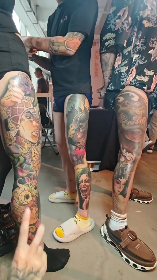 JoJo · Batman · 江湖 — healed tattoo